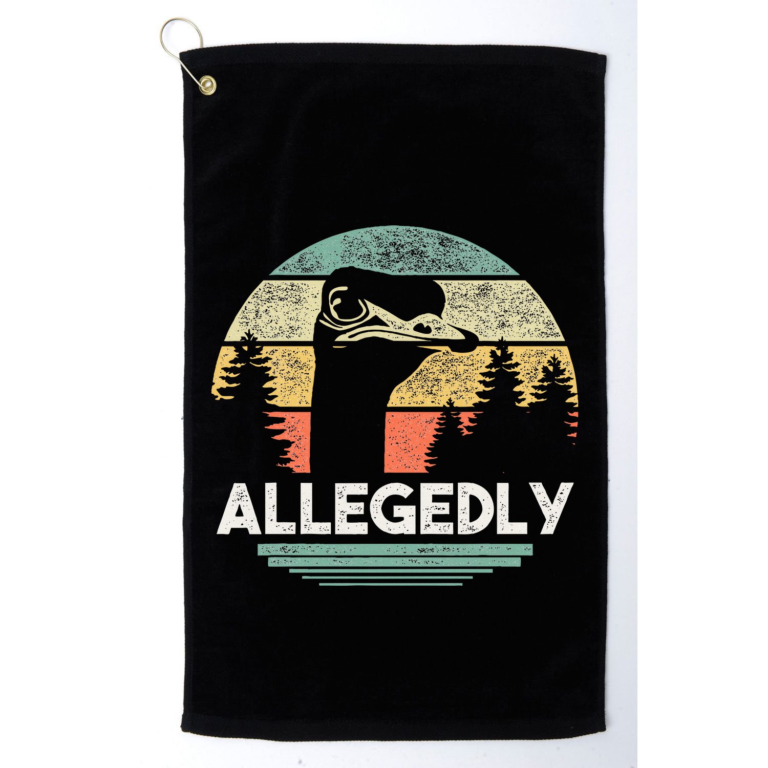 Allegedly Ostrich Bird Lover Golf Towel