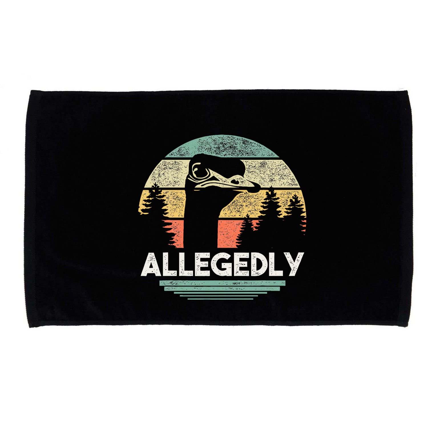 Allegedly Ostrich Bird Lover Microfiber Hand Towel