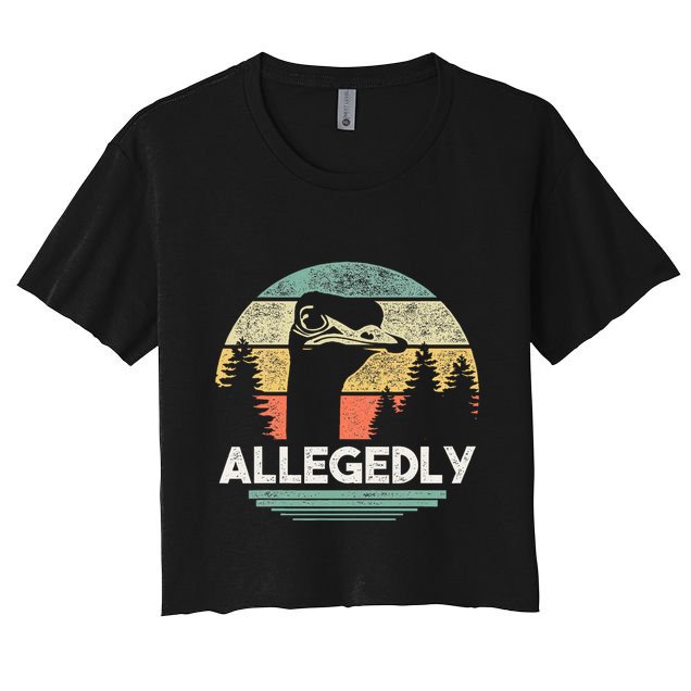 Allegedly Ostrich Bird Lover Crop Top