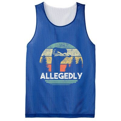 Allegedly Ostrich Bird Lover Mesh Reversible Basketball Jersey Tank