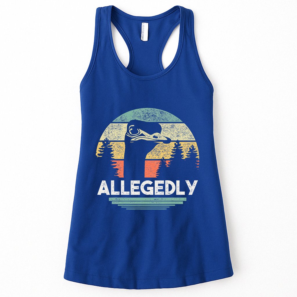 Allegedly Ostrich Bird Lover Womens Tank Top