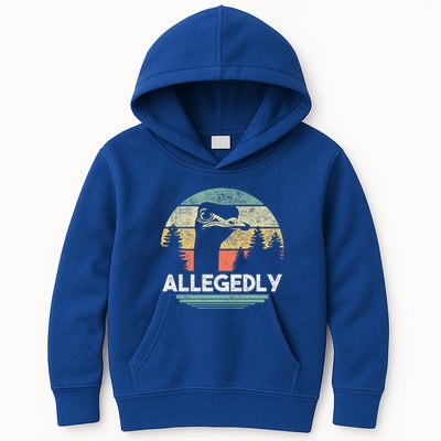Allegedly Ostrich Bird Lover Kids Hoodie