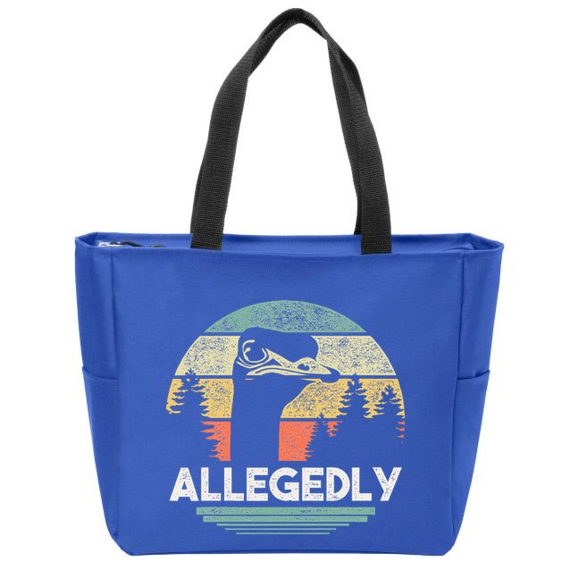 Allegedly Ostrich Bird Lover Zip Tote Bag
