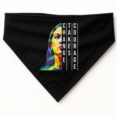 Alexandria Ocasio Cortez Aoc Feminist Political USA-Made Doggie Bandana