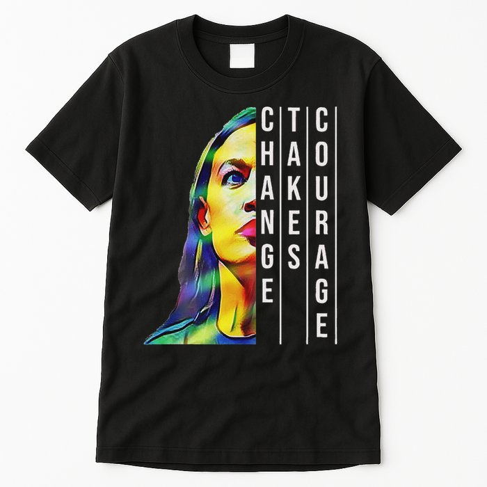 Alexandria Ocasio Cortez Aoc Feminist Political Tall T-Shirt