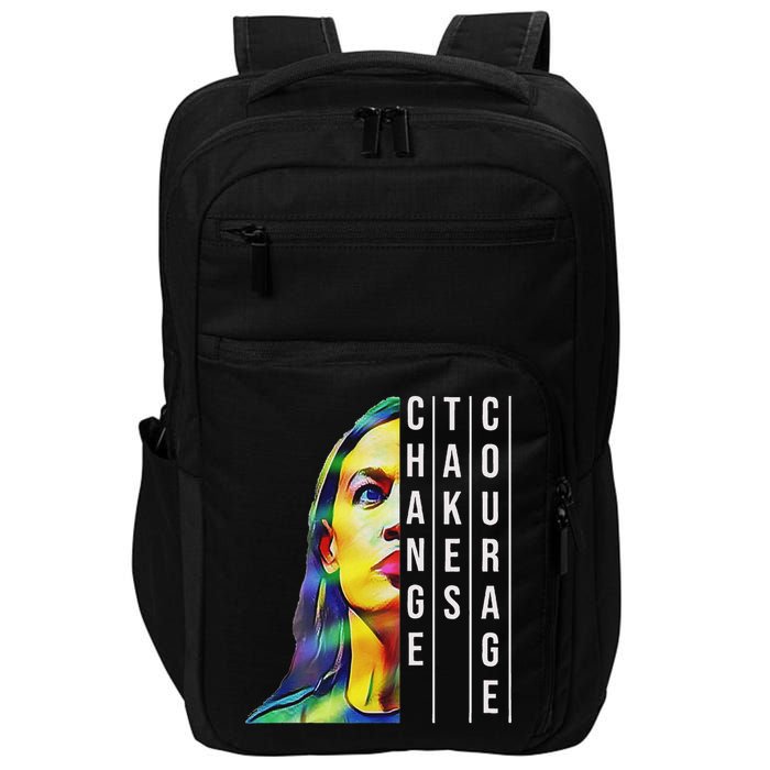 Alexandria Ocasio Cortez Aoc Feminist Political Impact Tech Backpack