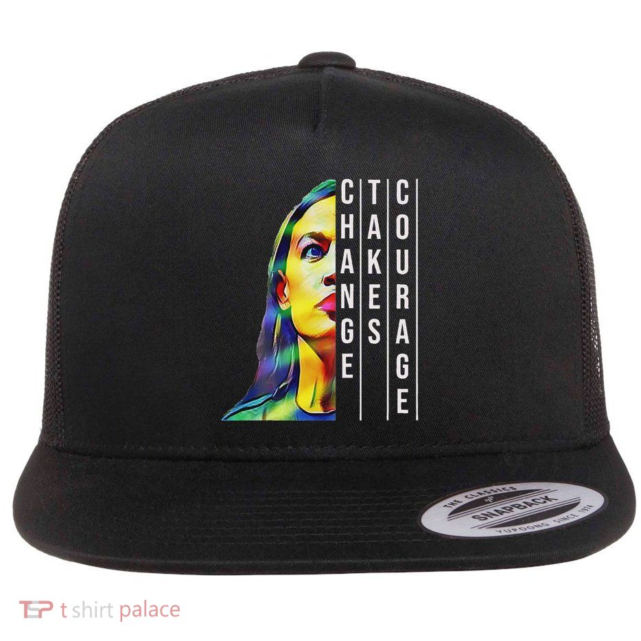 Alexandria Ocasio Cortez Aoc Feminist Political Flatbill Hat