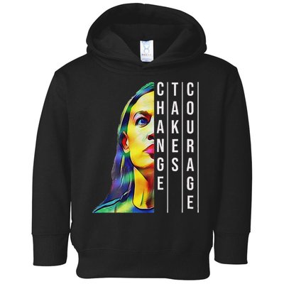 Alexandria Ocasio Cortez Aoc Feminist Political Toddler Hoodie