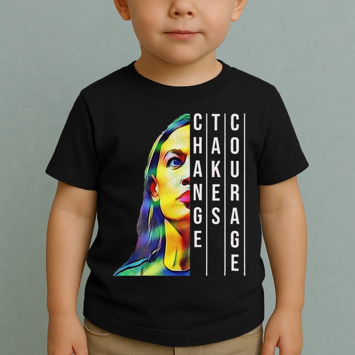 Alexandria Ocasio Cortez Aoc Feminist Political Toddler T-Shirt