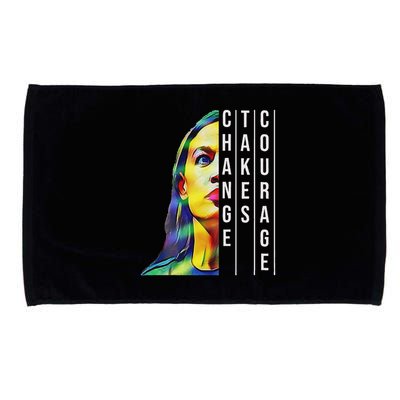 Alexandria Ocasio Cortez Aoc Feminist Political Microfiber Hand Towel