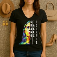 Alexandria Ocasio Cortez Aoc Feminist Political Women's V-Neck T-Shirt