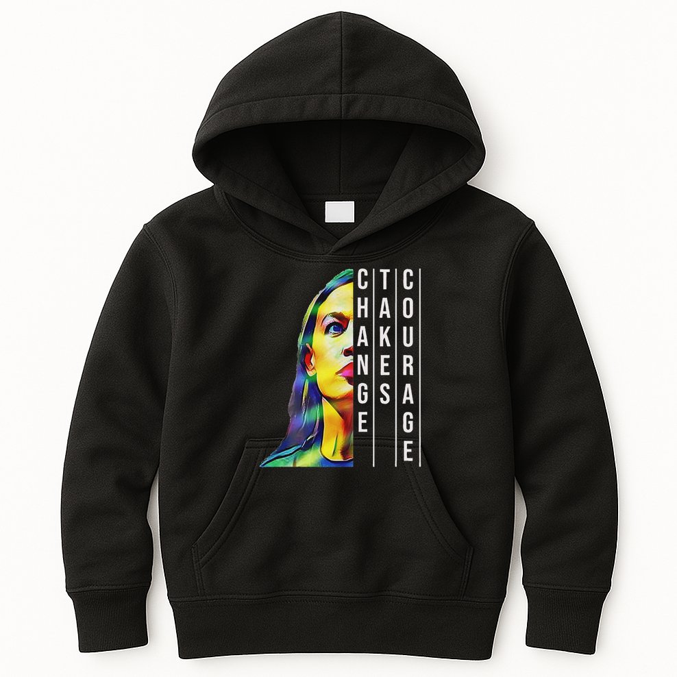 Alexandria Ocasio Cortez Aoc Feminist Political Kids Hoodie