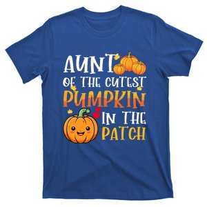 Aunt Of Cutest Pumpkin In The Patch Halloween Thanksgiving Gift T-Shirt