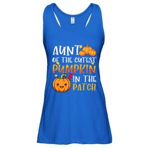 Aunt Of Cutest Pumpkin In The Patch Halloween Thanksgiving Gift Ladies Essential Flowy Tank