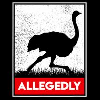 Allegedly Ostrich Co. Allegedly Ostrich Funny Flightless Bird Unisex Black Cooling Performance Crew T-Shirt