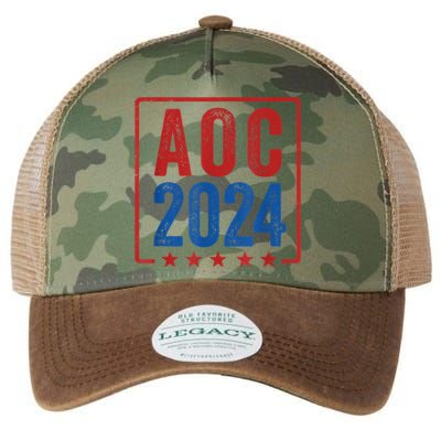 Alexandria Ocasio Cortez For President AOC 2024 Election Legacy Tie Dye Trucker Hat