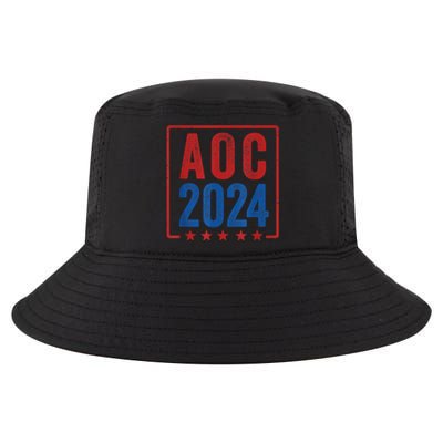 Alexandria Ocasio Cortez For President AOC 2024 Election Cool Comfort Performance Bucket Hat