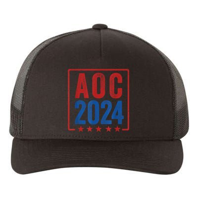 Alexandria Ocasio Cortez For President AOC 2024 Election Yupoong Adult 5-Panel Trucker Hat