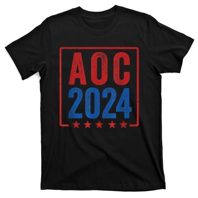 Alexandria Ocasio Cortez For President AOC 2024 Election T-Shirt