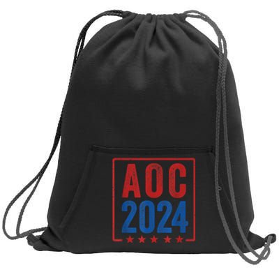 Alexandria Ocasio Cortez For President AOC 2024 Election Sweatshirt Cinch Pack Bag