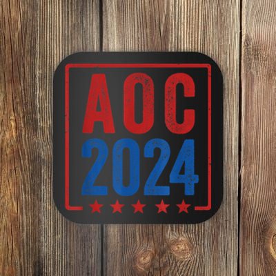 Alexandria Ocasio Cortez For President AOC 2024 Election Coaster