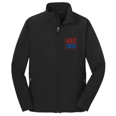 Alexandria Ocasio Cortez For President AOC 2024 Election Core Soft Shell Jacket