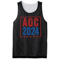 Alexandria Ocasio Cortez For President AOC 2024 Election Mesh Reversible Basketball Jersey Tank