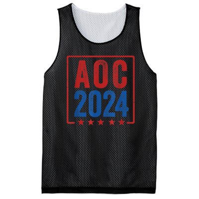 Alexandria Ocasio Cortez For President AOC 2024 Election Mesh Reversible Basketball Jersey Tank