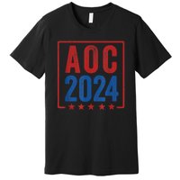 Alexandria Ocasio Cortez For President AOC 2024 Election Premium T-Shirt