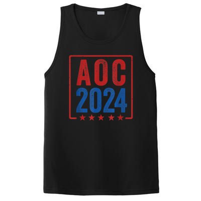 Alexandria Ocasio Cortez For President AOC 2024 Election PosiCharge Competitor Tank