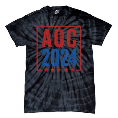 Alexandria Ocasio Cortez For President AOC 2024 Election Tie-Dye T-Shirt