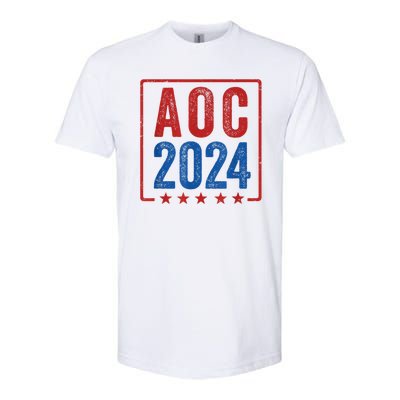 Alexandria Ocasio Cortez For President AOC 2024 Election Softstyle CVC T-Shirt