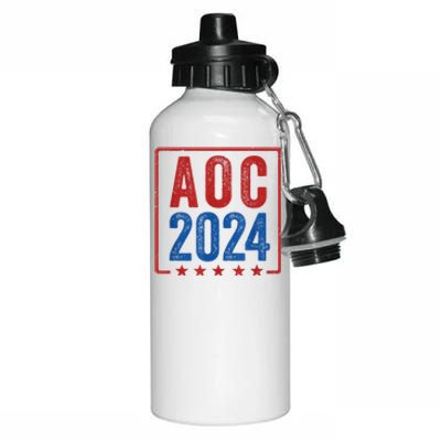 Alexandria Ocasio Cortez For President AOC 2024 Election Aluminum Water Bottle