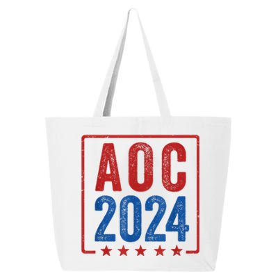 Alexandria Ocasio Cortez For President AOC 2024 Election 25L Jumbo Tote