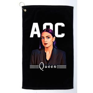 Alexandria Ocasio Cortez AOC Feminist Political Platinum Collection Golf Towel