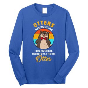 Awesome Otter Costume Cute Easy Animal Zoo Halloween Gift Long Sleeve Shirt