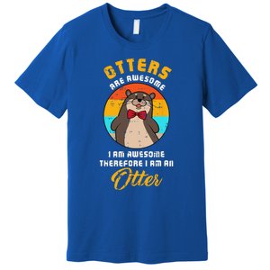 Awesome Otter Costume Cute Easy Animal Zoo Halloween Gift Premium T-Shirt