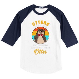 Awesome Otter Costume Cute Easy Animal Zoo Halloween Gift Baseball Sleeve Shirt