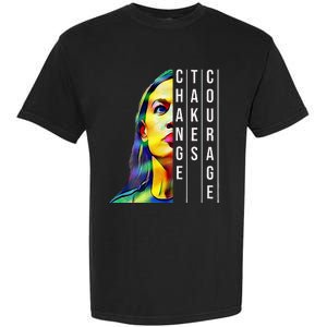 Alexandria Ocasio Cortez Aoc Feminist Political Garment-Dyed Heavyweight T-Shirt