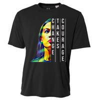 Alexandria Ocasio Cortez Aoc Feminist Political Cooling Performance Crew T-Shirt