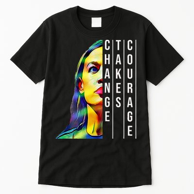 Alexandria Ocasio Cortez Aoc Feminist Political Tall T-Shirt