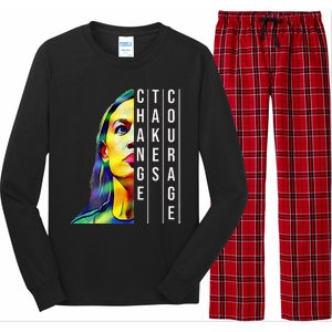 Alexandria Ocasio Cortez Aoc Feminist Political Long Sleeve Pajama Set