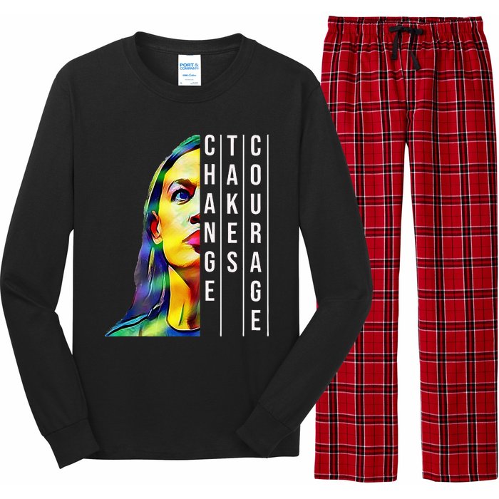 Alexandria Ocasio Cortez Aoc Feminist Political Long Sleeve Pajama Set