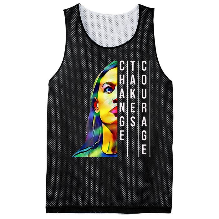 Alexandria Ocasio Cortez Aoc Feminist Political Mesh Reversible Basketball Jersey Tank