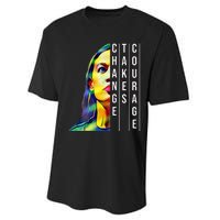 Alexandria Ocasio Cortez Aoc Feminist Political Performance Sprint T-Shirt