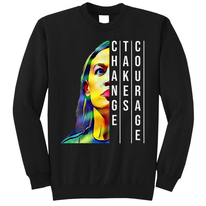 Alexandria Ocasio Cortez Aoc Feminist Political Tall Sweatshirt