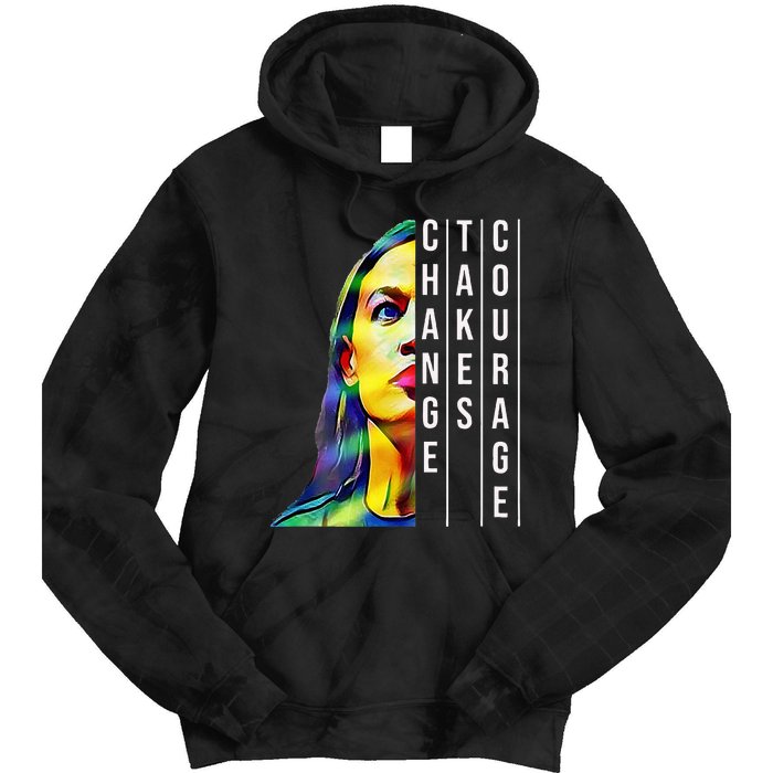 Alexandria Ocasio Cortez Aoc Feminist Political Tie Dye Hoodie