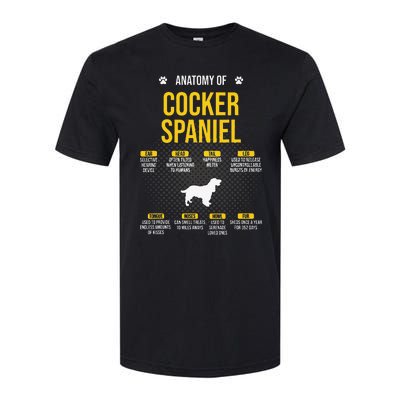 Anatomy Of Cocker Spaniel funny Dog Lover Softstyle CVC T-Shirt