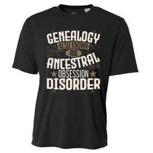 Ancestral Obsession Disorder Genealogist Ancestry Genealogy Cooling Performance Crew T-Shirt