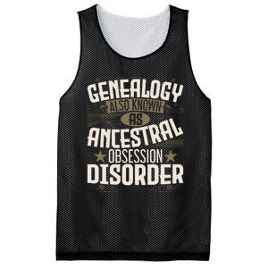 Ancestral Obsession Disorder Genealogist Ancestry Genealogy Mesh Reversible Basketball Jersey Tank